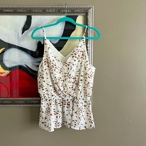 Kaileigh silk spaghetti straps top